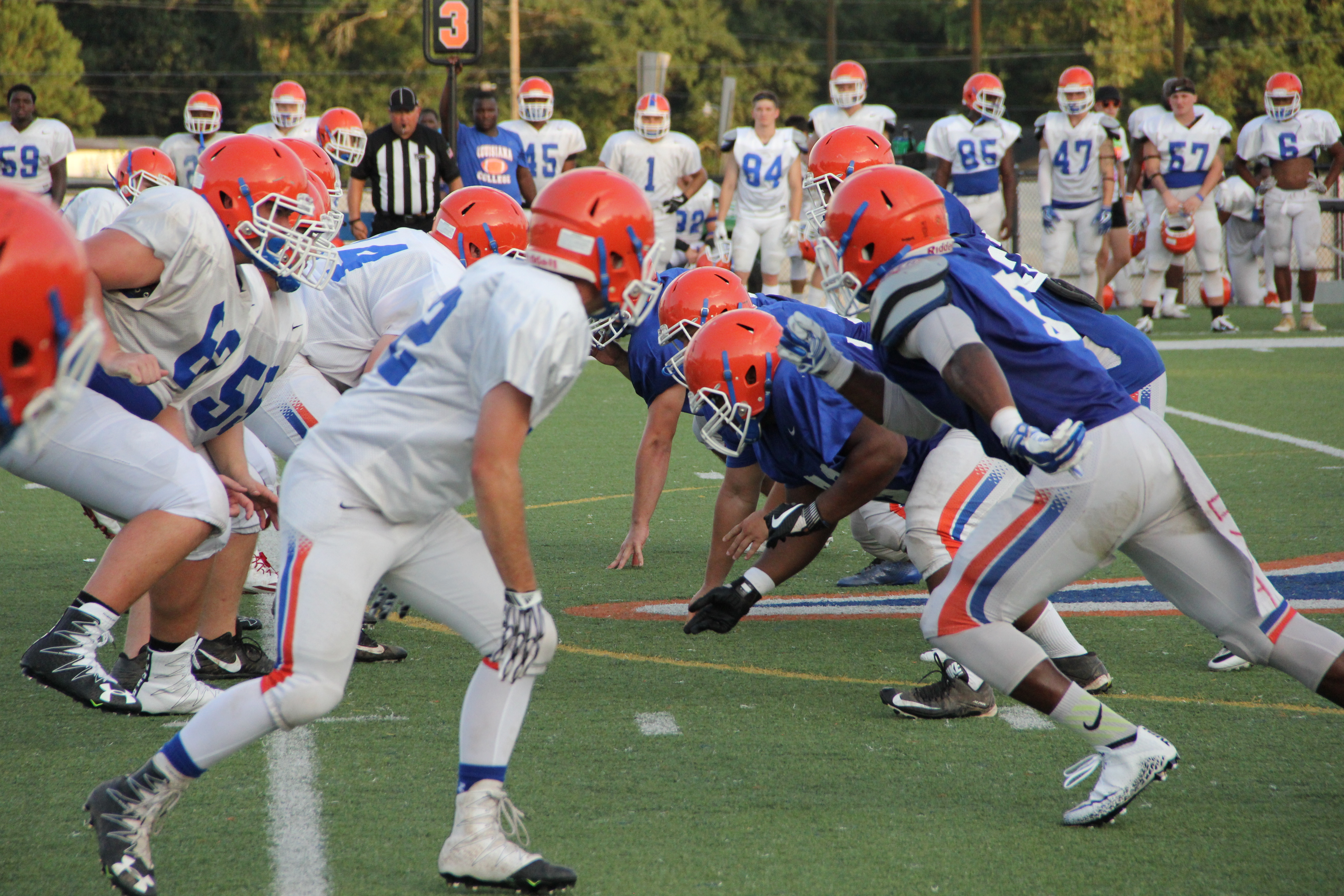 Louisiana College Football Ends Camp with Intersquad scrimmage