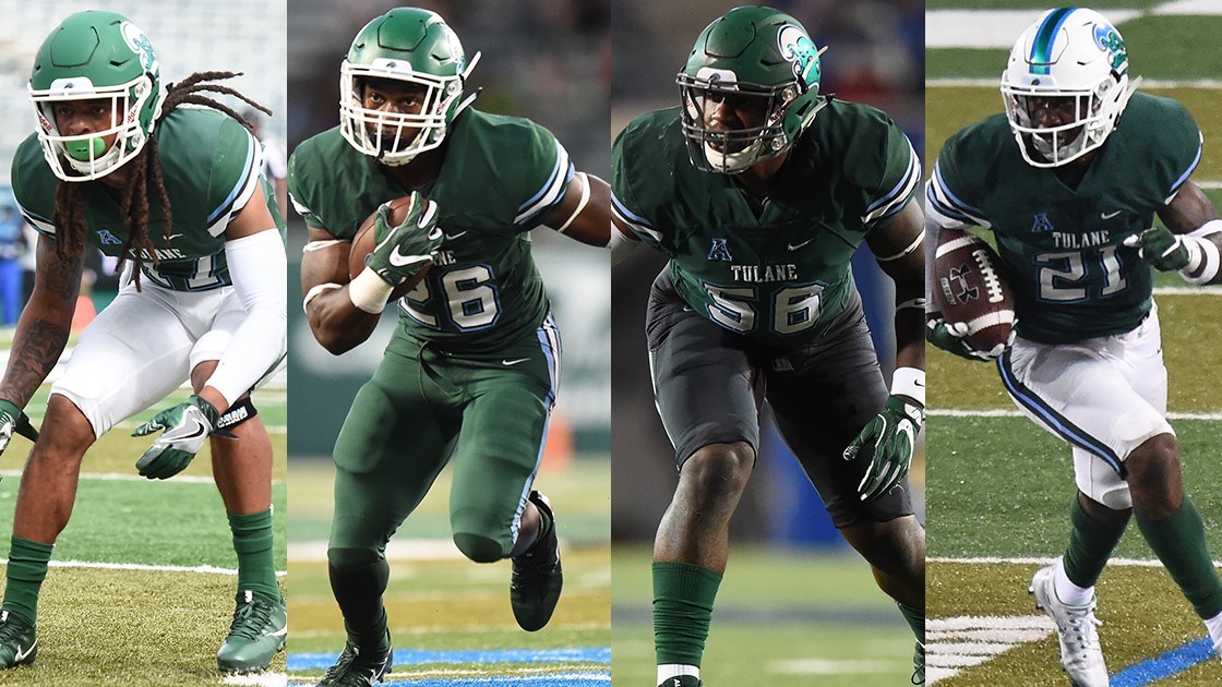 Tulane Football Foursome Earn All-American Athletic Conference Honors