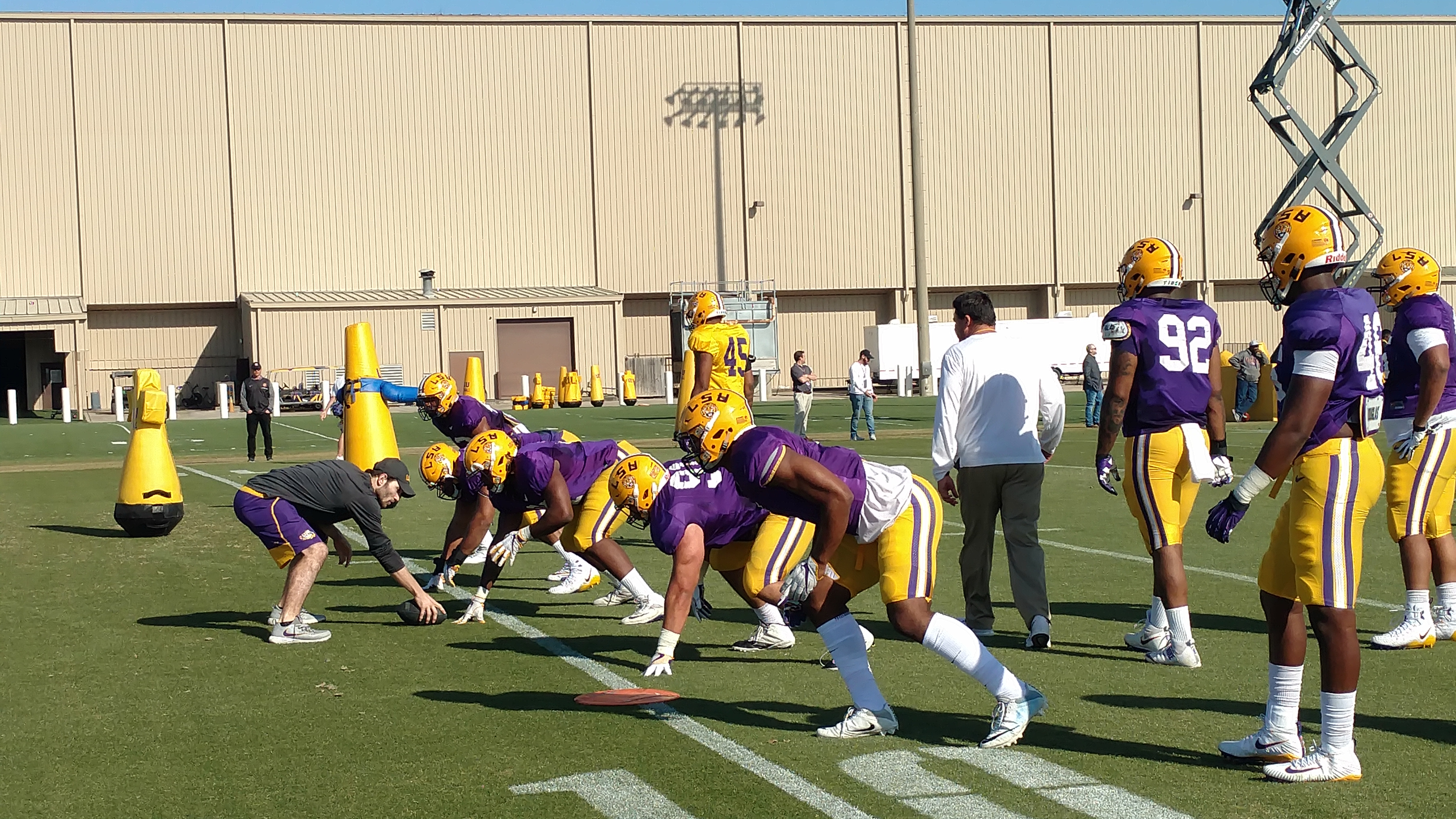 LSU’s First Practice in Full Pads for the 2018-19 Season