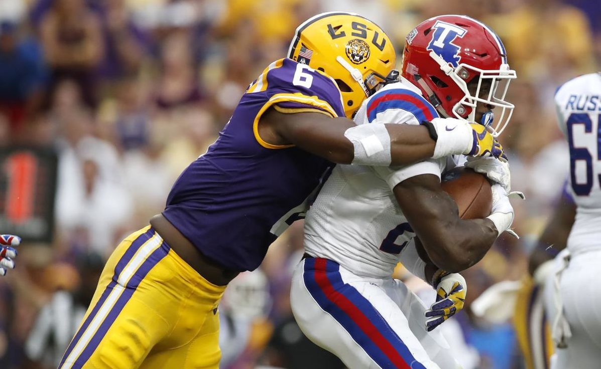 LSU Remains Undefeated; Beats LaTech 38-21