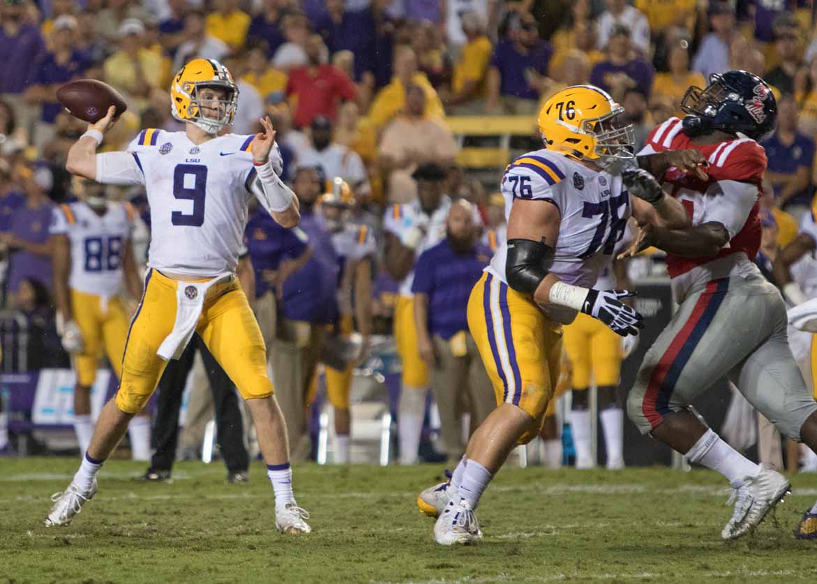 LSU’S BURROW NAMED SEC OFFENSIVE PLAYER OF THE WEEK