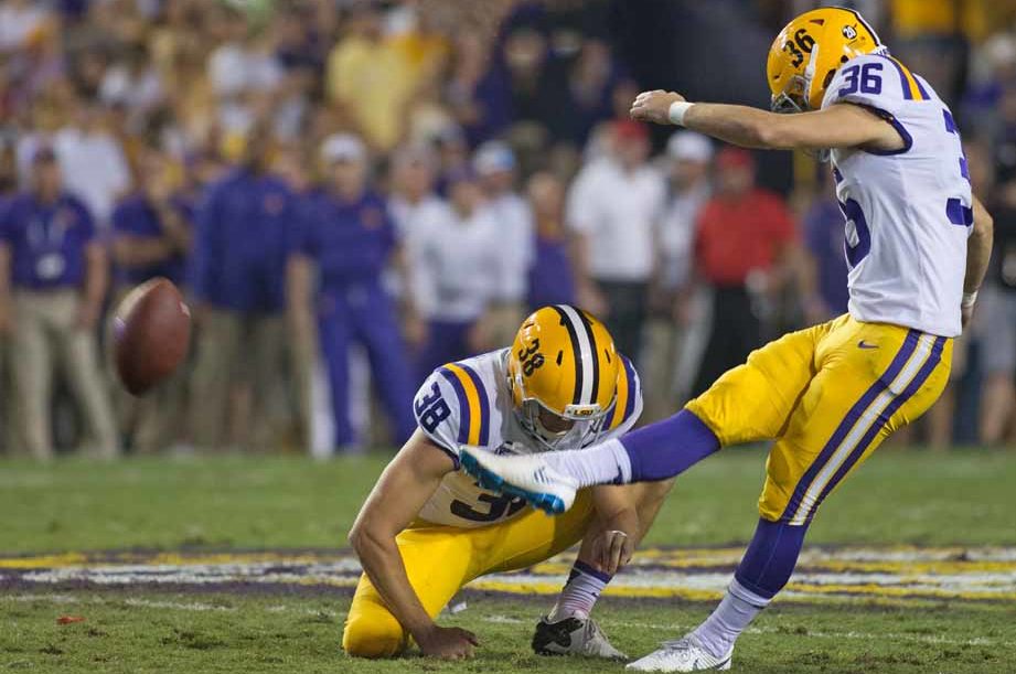 LSU’S COLE TRACY NAMED A SEMIFINALIST FOR THE LOU GROZA AWARD