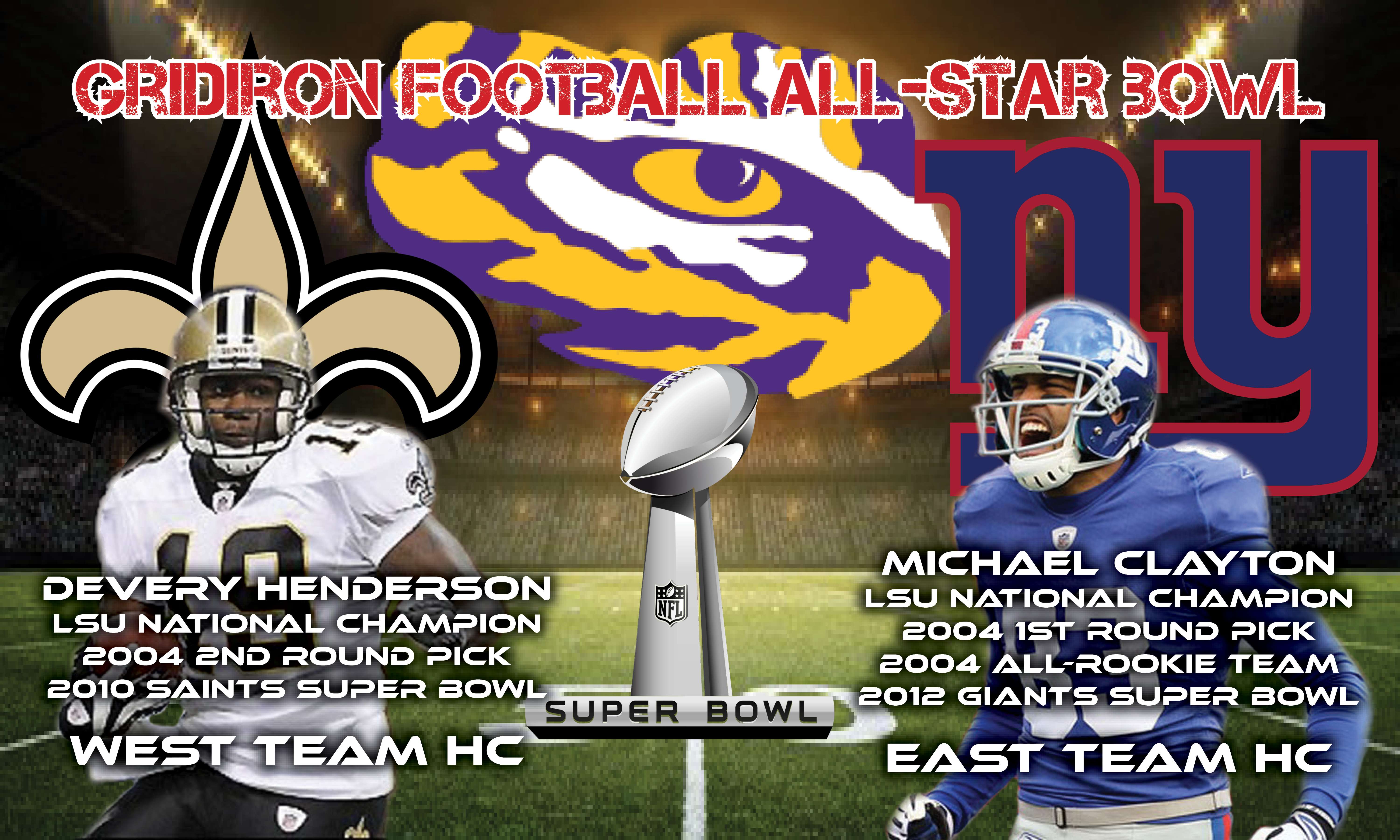 Michael Clayton and Devery Henderson to Serve as Head Coaches of the 2021 Gridiron Football All-Star Bowl