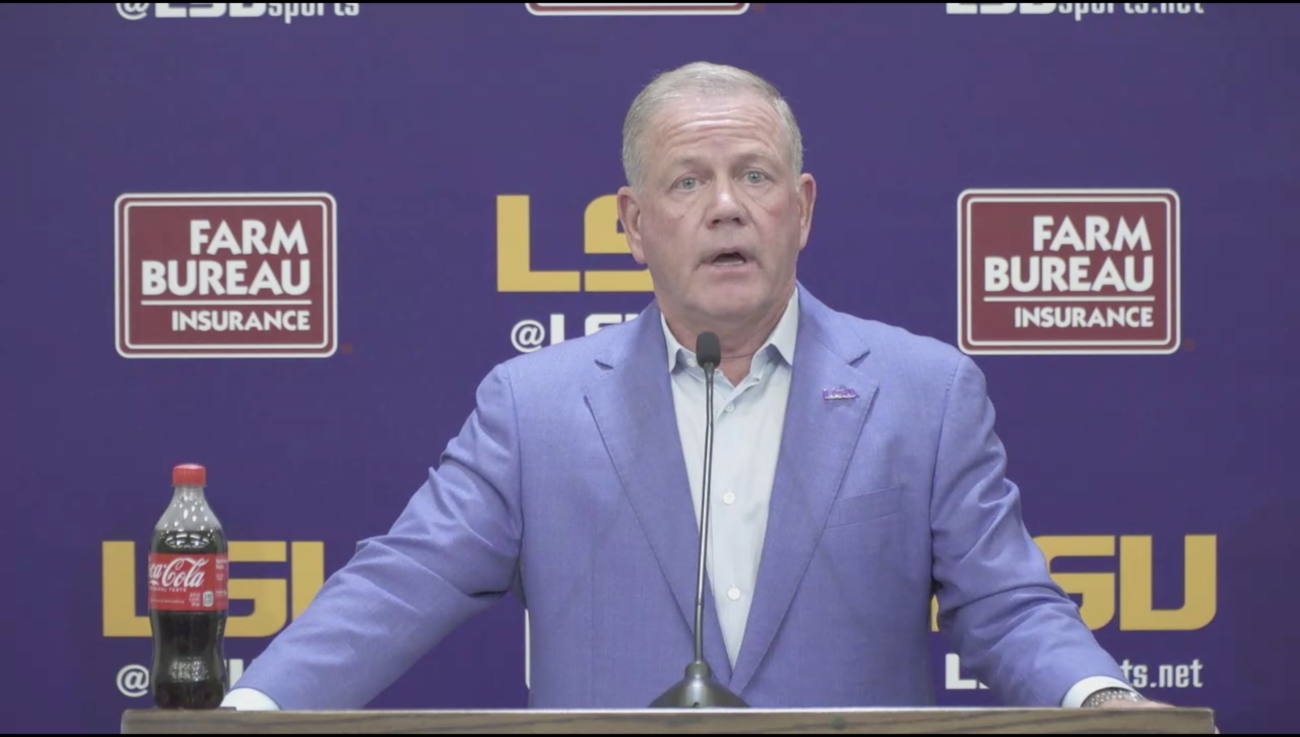 LSU Head Coach Brian Kelly Kickoffs Game Week With Press Conference
