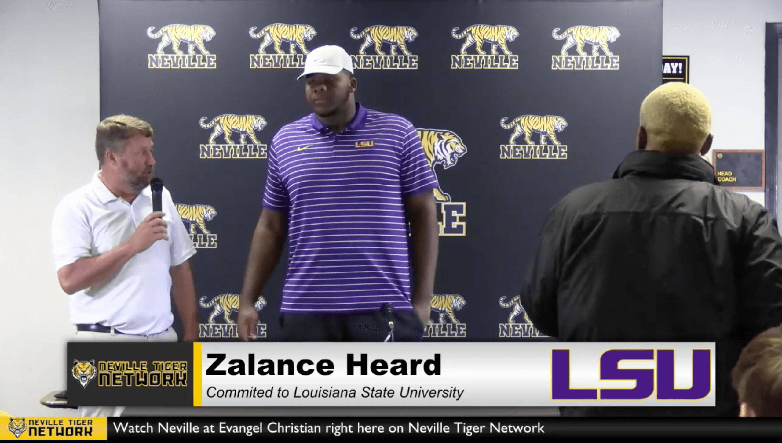 Neville High School Four Star Offensive Tackle Zalance Heard Commits To The LSU Tigers