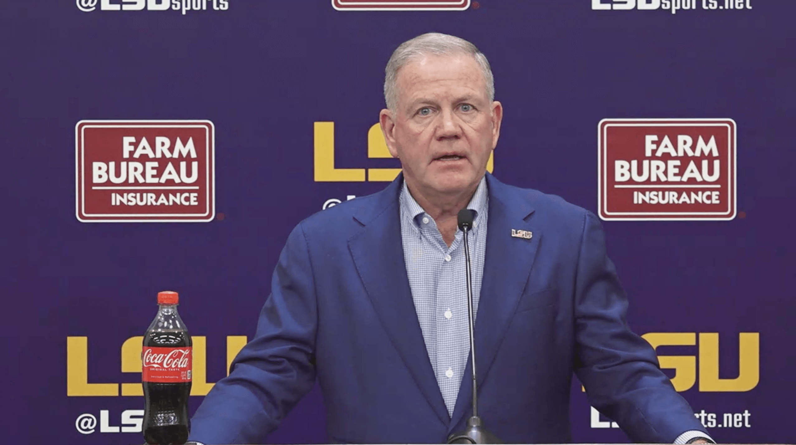 LSU Head Coach Brian Kelly Looks Ahead To Ranked Matchup Against Tennessee After Auburn Road Victory