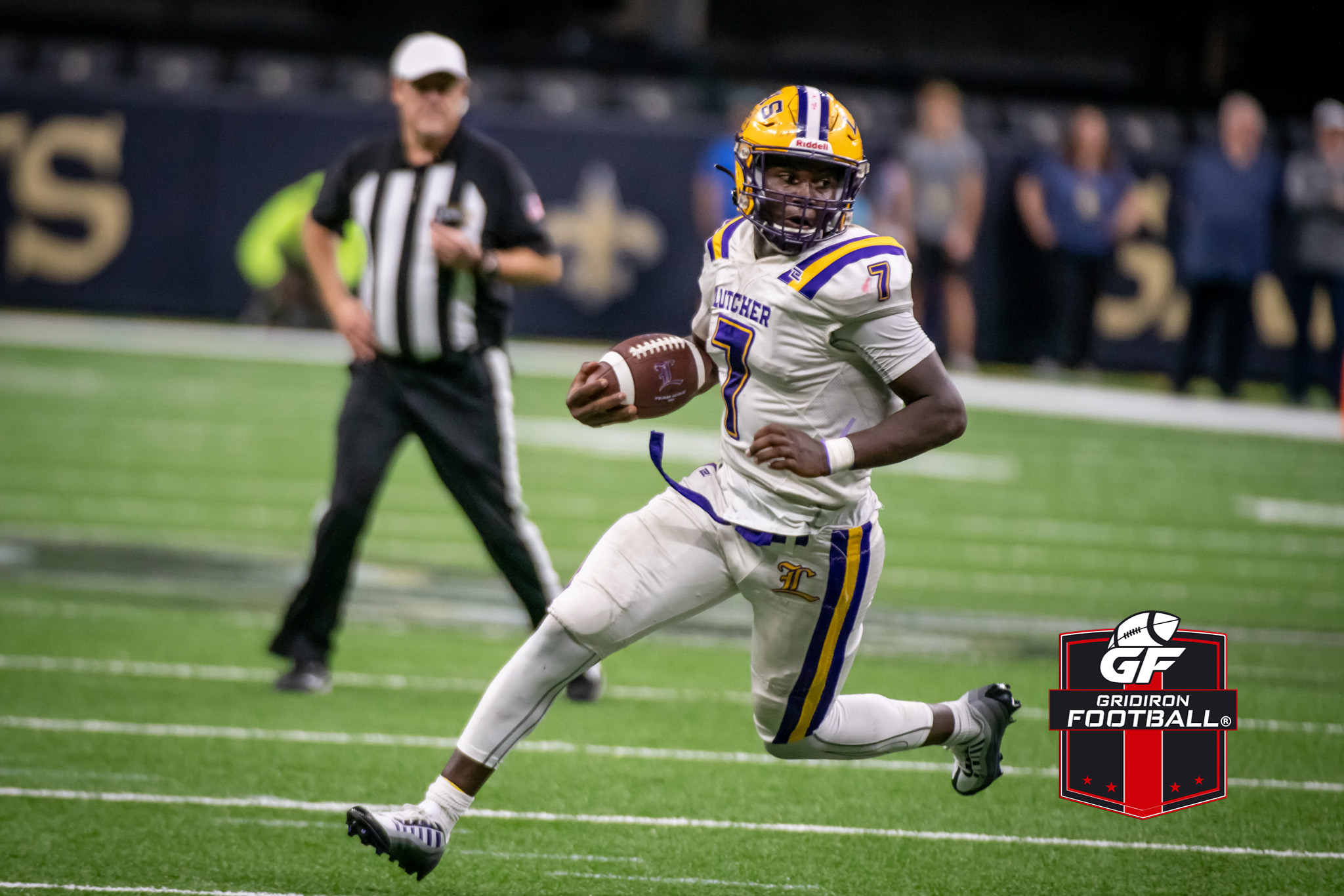 D’Wanye Winfield’s Four Touchdowns and Craydon Long’s Three Interceptions Lead Lutcher to 28-25 State Championship Win Over North DeSoto