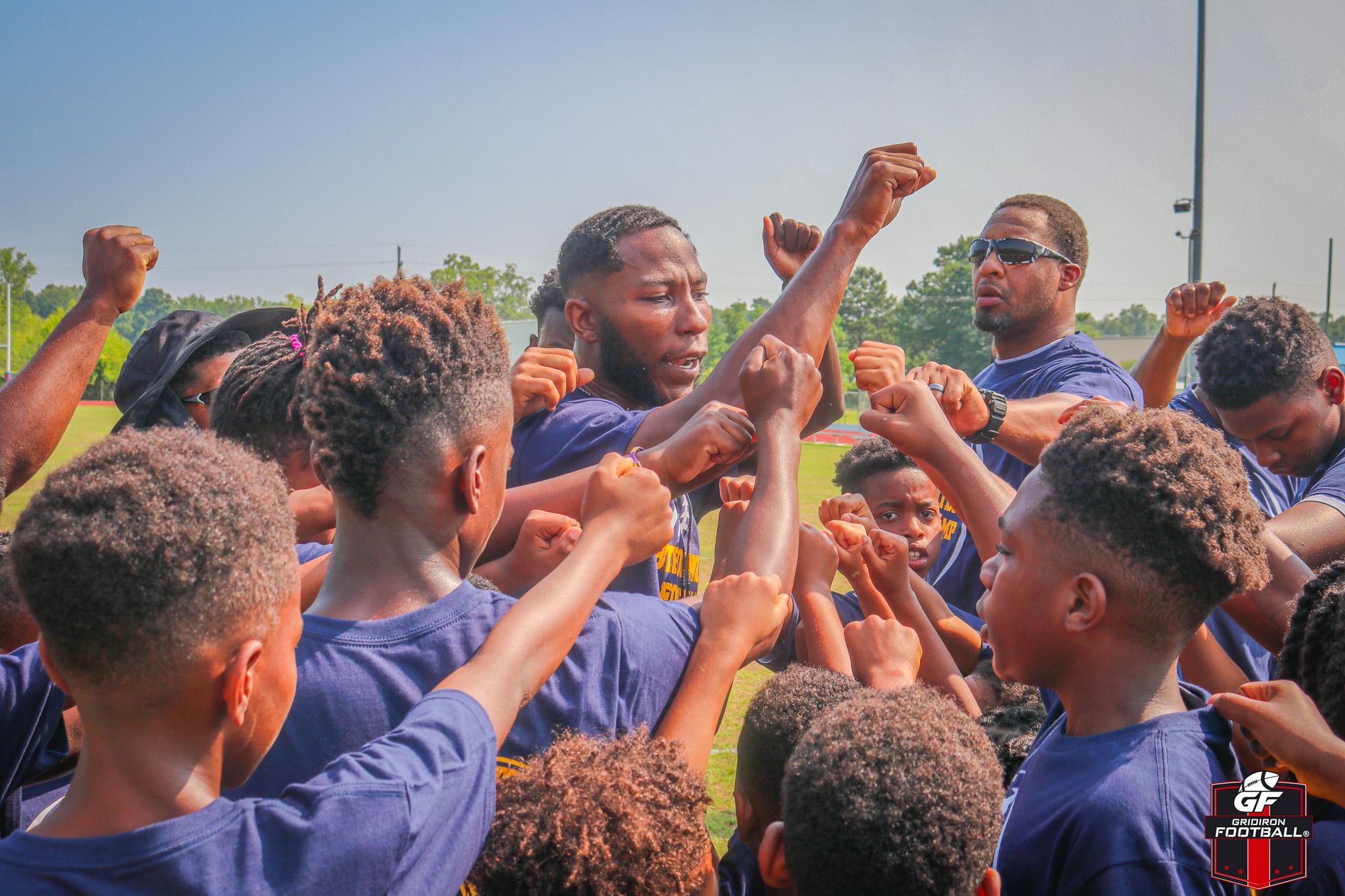 Baton Rouge Coaches and Players Give Back To Kids At Byron Wade Football Camp