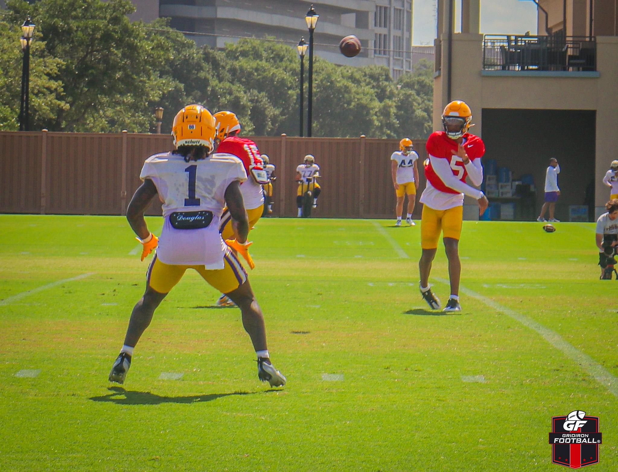 LSU Fall Practice #8 Report: Wide Receivers Dominate & Matt House Gives Updates About The Defense