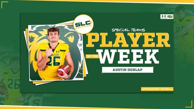 Two Lions take home Southland Player of the Week Honors in First Three Games