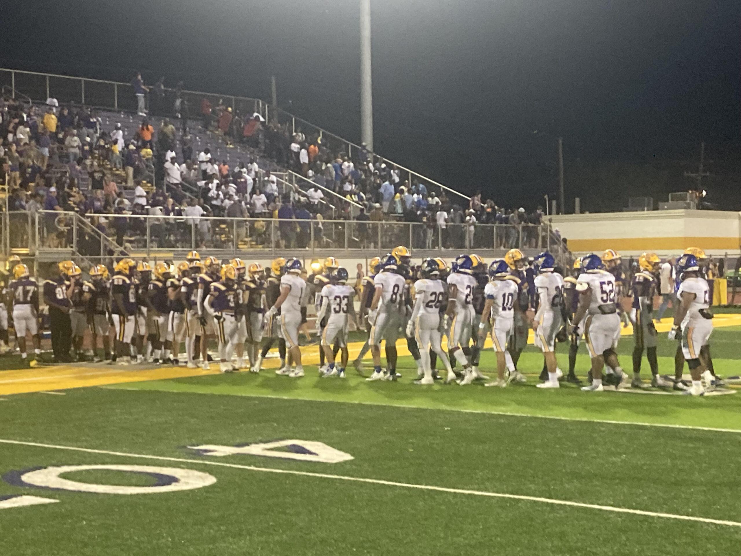 St. Charles Catholic Narrowly Escapes Lutcher with a 16-14, Last-Second Victory
