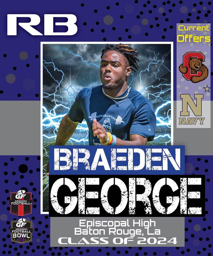 BREAKING NEWS: Episcopal High School (Baton Rouge, LA) RB Braeden George Commits To The 2023 GF All-American Bowl Game