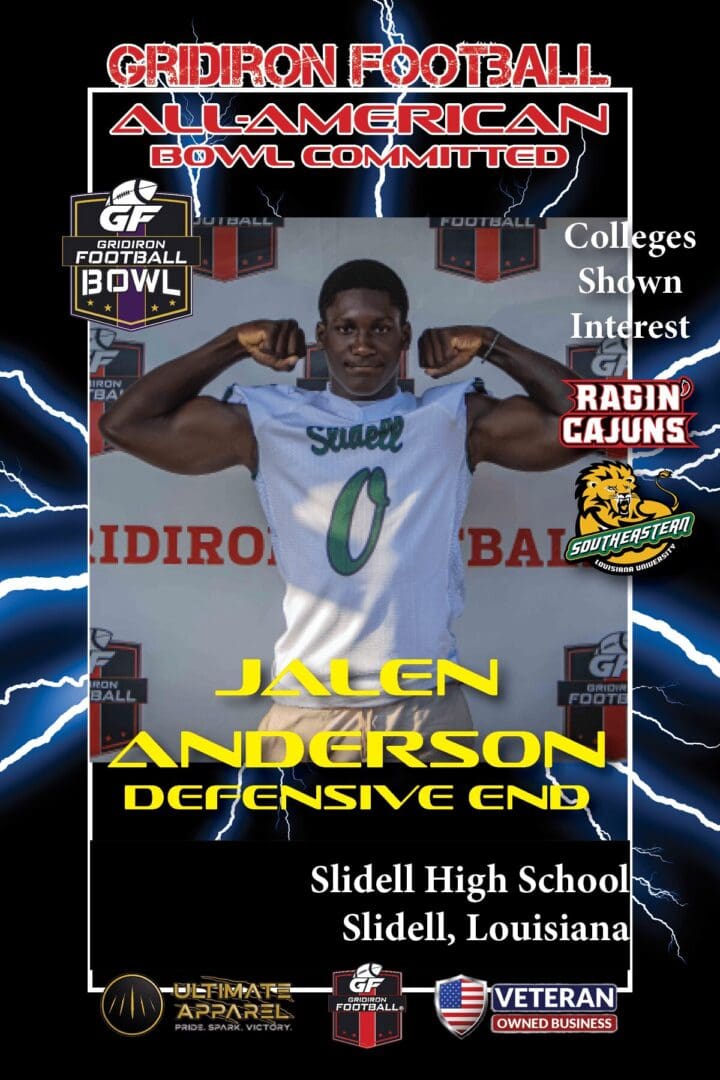 BREAKING: Slidell High School (Slidell, LA) DE Jalen Anderson Commits To The 2023 GF All-American Bowl Game