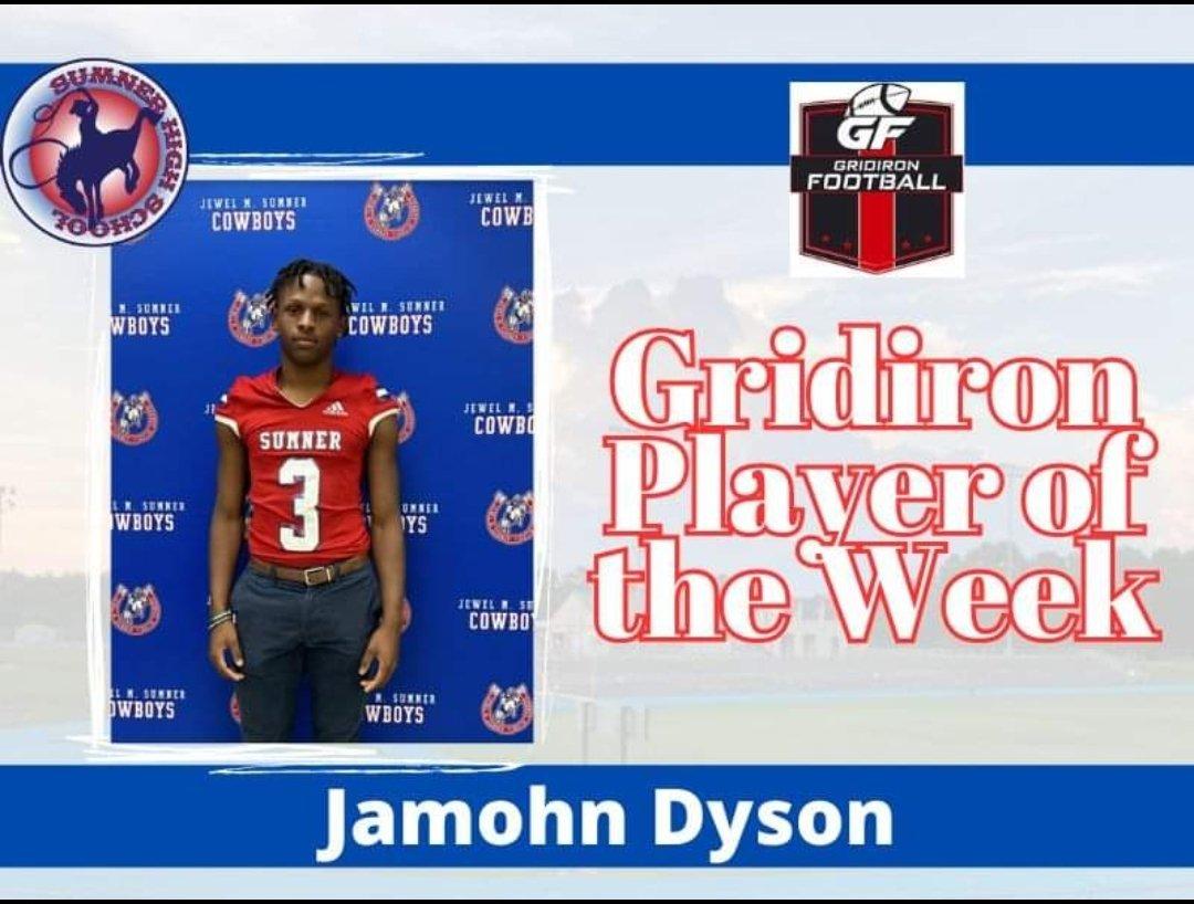 Gridiron Football Player of the Week, Week 11: 2026 ATH Jamohn Dyson, Jewel Sumner High School (Kentwood, La.)