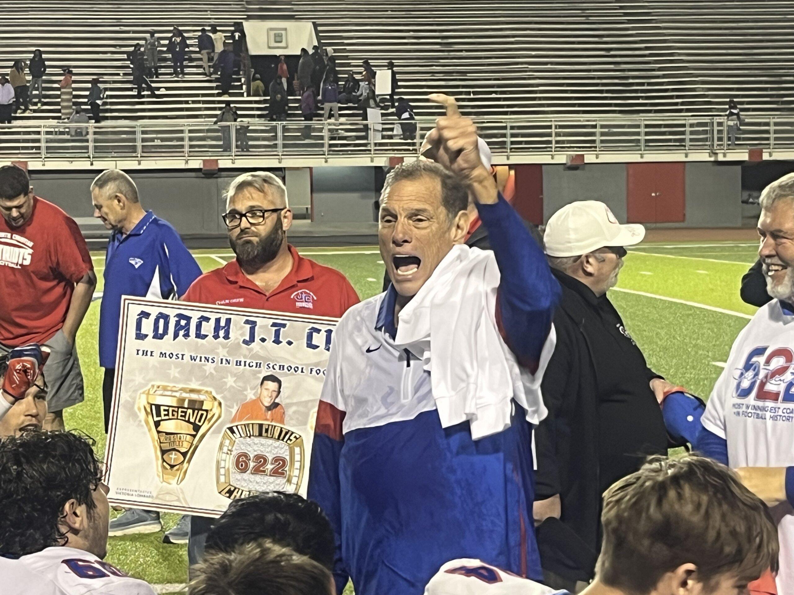 The Magic Number: J.T. Curtis picks up 622nd victory as John Curtis in a 41-7 beatdown over Edna Karr