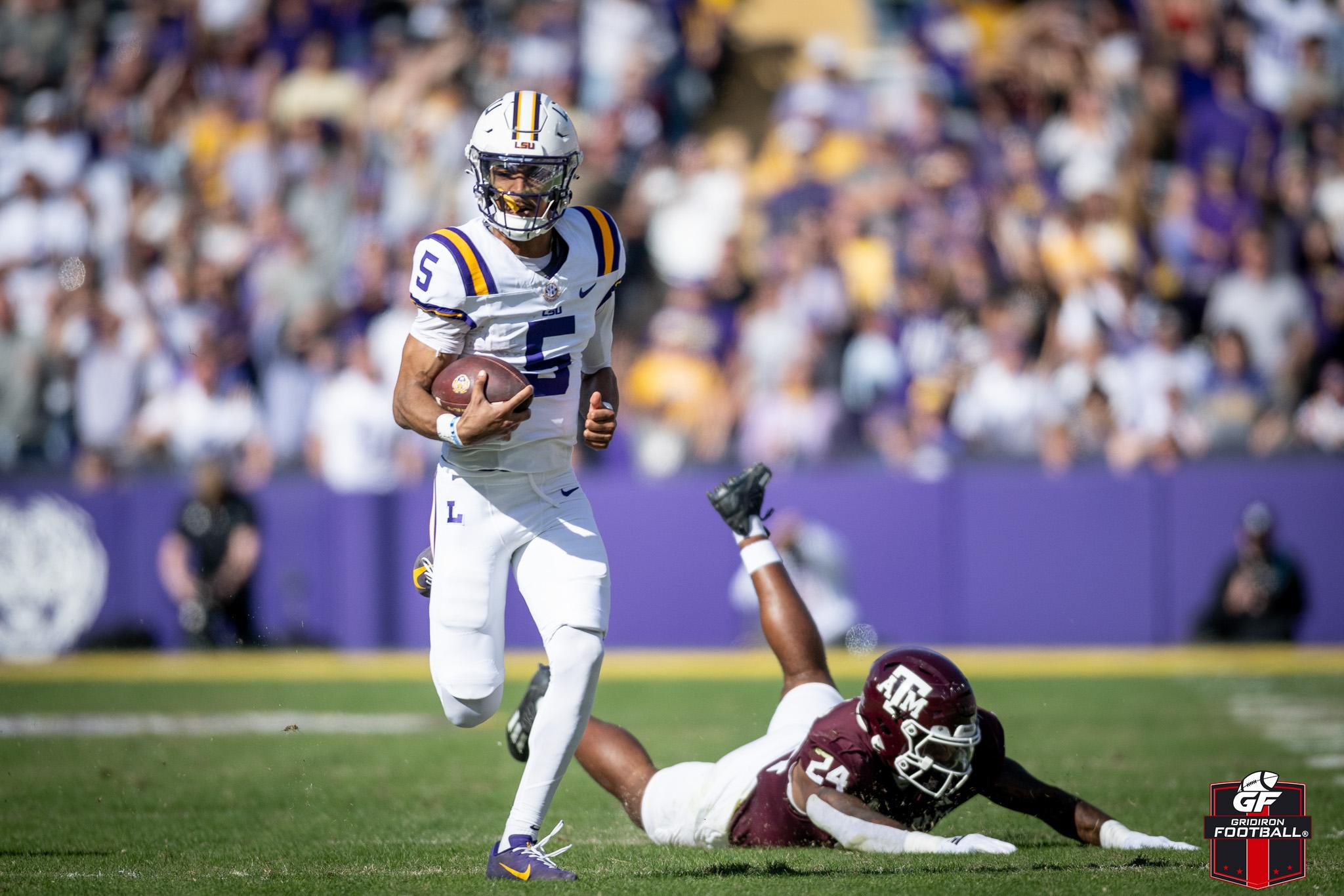 Jayden Daniels Makes Final Heisman Case with 4 TD Performance in 42-30 Win Over Texas A&M