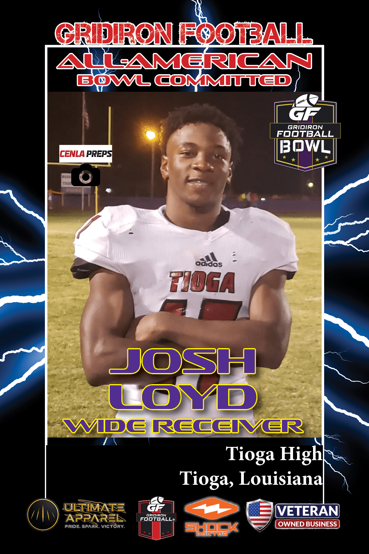 BREAKING NEWS: Tioga High School (La.) WR Josh Loyd has committed to play in the 2023 Gridiron Football All-American Bowl!