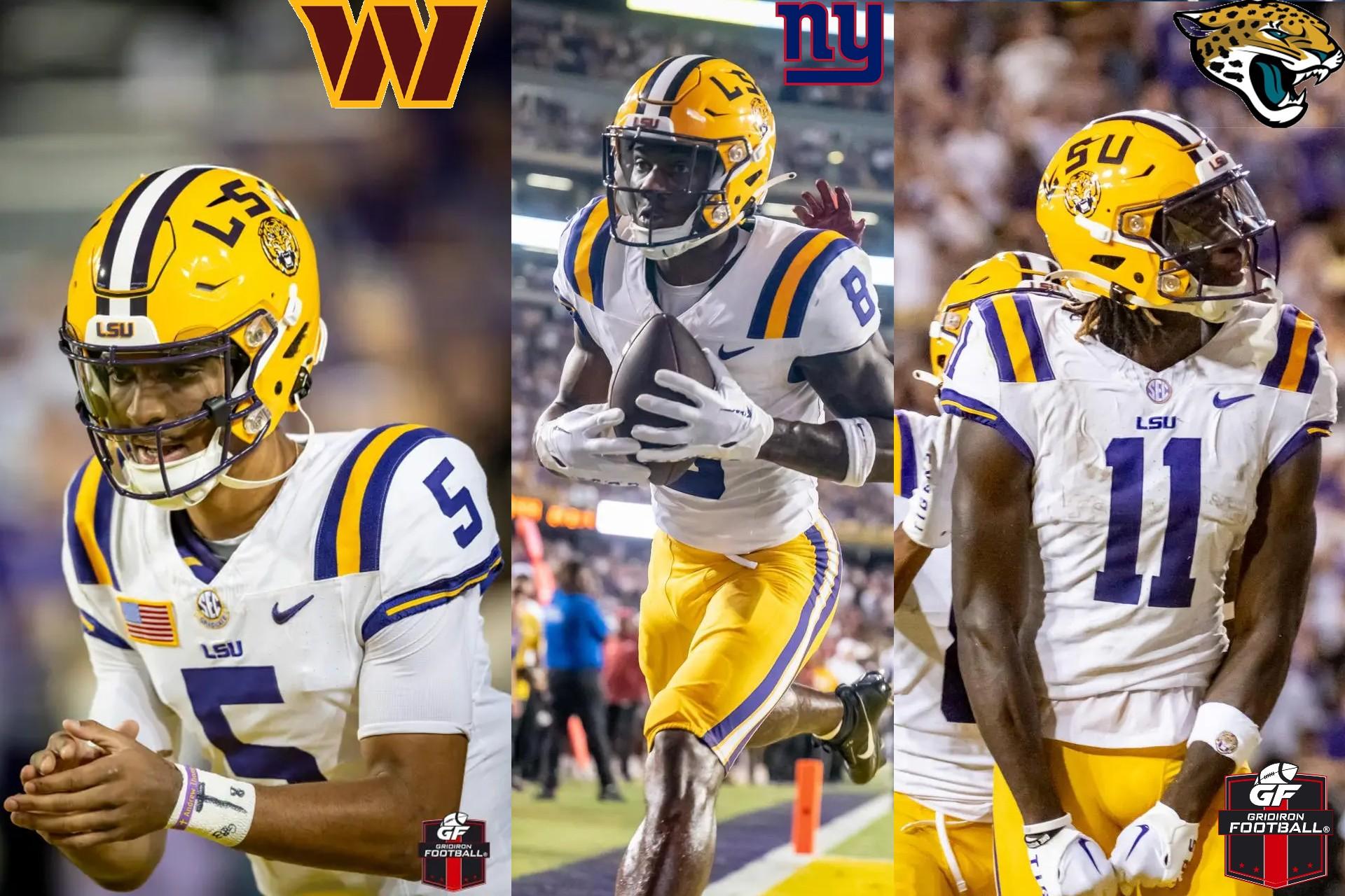 LSU’s Dynamic Offensive Trio Gets Drafted in First Round of NFL Draft