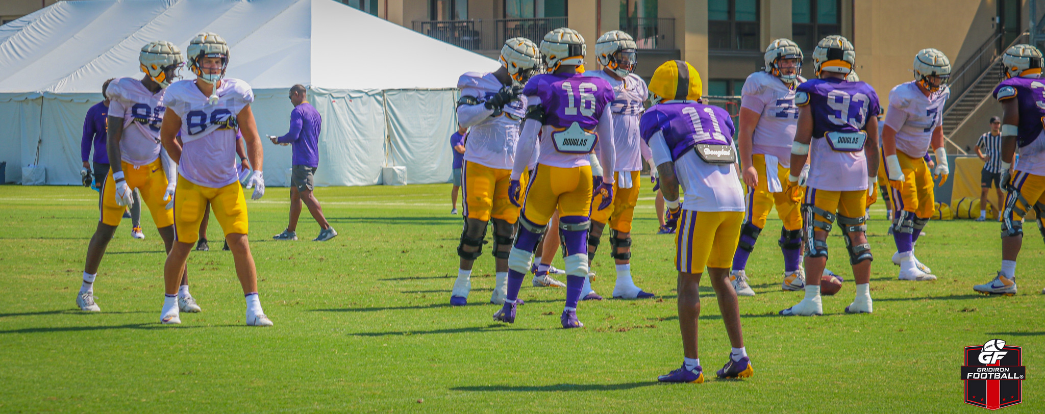 LSU Fall Practice #14 Report: Tyree Adams Gets 1st Team Reps at Guard, Garrett Dellinger at Center, Tight Ends Have Strong Day, & More!