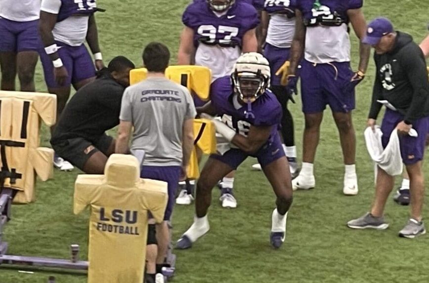 LSU Spring Practice Report #2: Early Look At 1st Team Offense Plus First Look at Big Name Newcomers