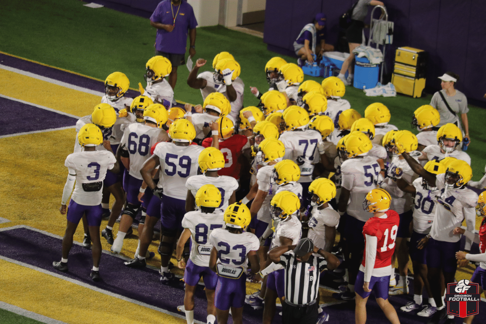 LSU Fall Practice #4 Report: Aaron Anderson Not Dressed, Ju’Juan Johnson Getting Reps at Running Back, and More!
